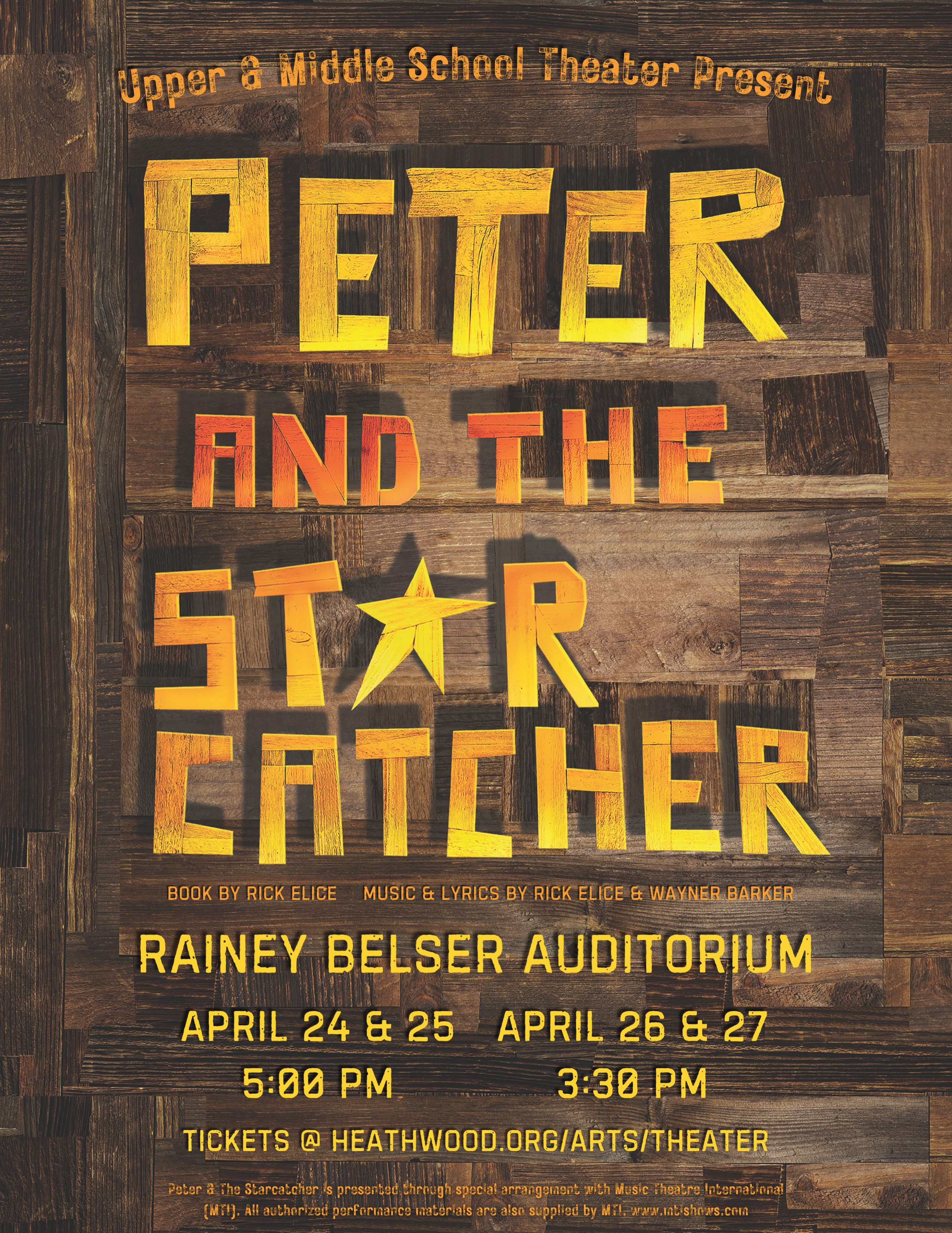 Peter and the Starcatcher Playbill