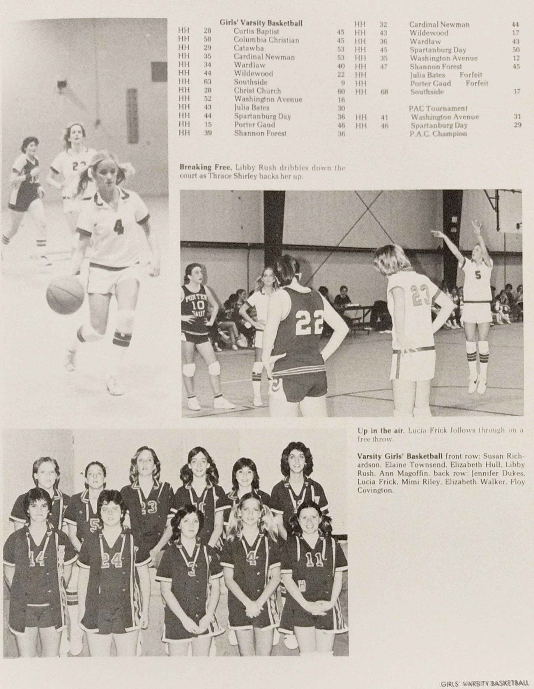 1979 Girls Basketball Team