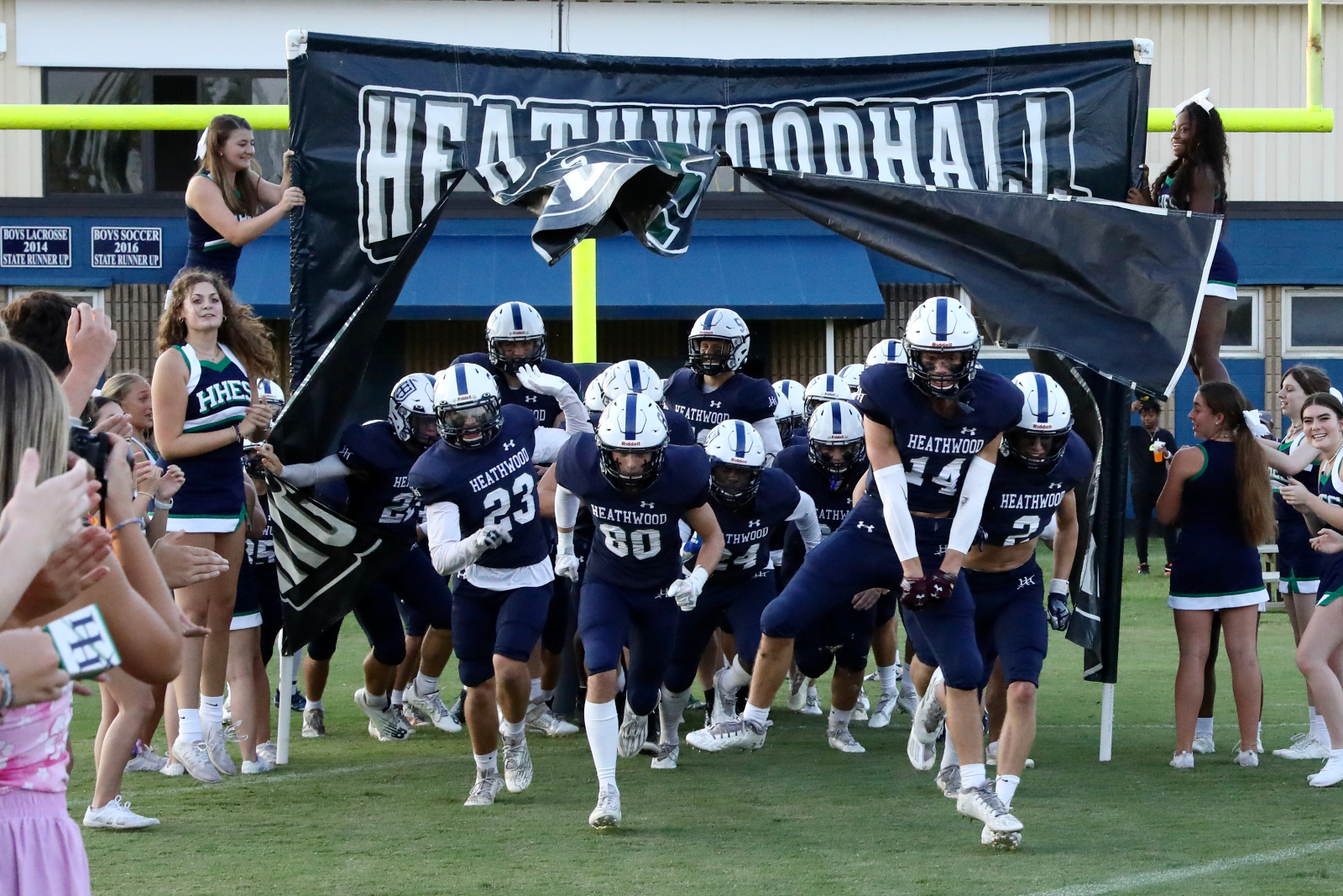 Highlanders taking the field