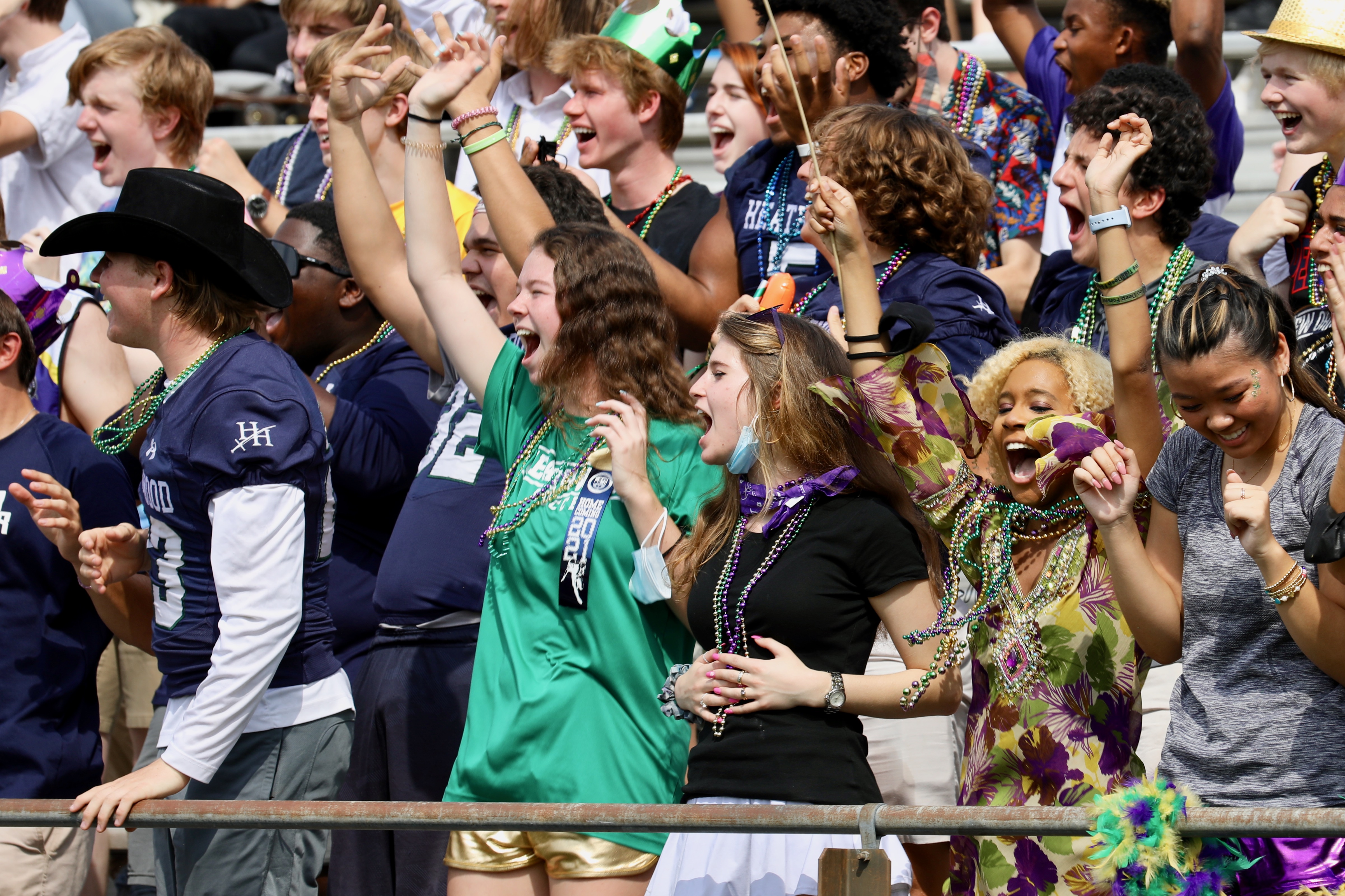 Cheering crowd